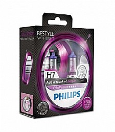 נורת H7 12V 55W COLORVISION PURPLE PHILIPS נורת H7 12V 55W COLORVISION PURPLE PHILIPS