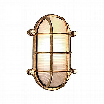  Thurso Oval Cast Brass Wall Light By Astro