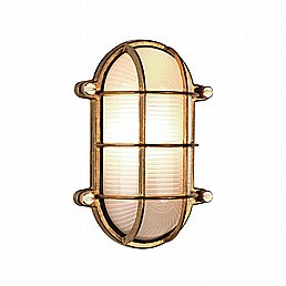  Thurso Oval Cast Brass Wall Light By Astro