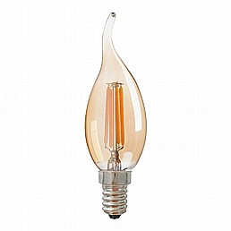 נורת לד פילמנט אמבר טיפה E-14 6W נורת לד פילמנט אמבר טיפה E-14 6W