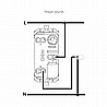 לחצן 1 מודול קרם ניסקו סוויץ'