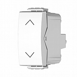 לחצן תריס 1 מודול לבן ניסקו סוויץ' לחצן תריס 1 מודול לבן ניסקו סוויץ'