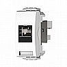 שקע מחשב RJ45 CAT 5E לבן ניסקו סוויץ'