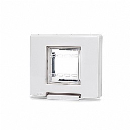 מסגרת מוגנת מים 60 מ"מ לבנה 2 מודול ניסקו סוויץ' מסגרת מוגנת מים 60 מ"מ לבנה 2 מודול ניסקו סוויץ'