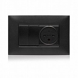 מסגרת BE שחור מט 4 מודול ניסקו סוויץ' מסגרת BE שחור מט 4 מודול ניסקו סוויץ'