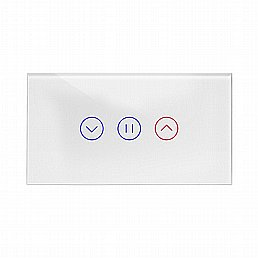 מתג טאץ' חכם לתריס זכוכית לבנה 4 מודול WIFI מתג טאץ' חכם לתריס זכוכית לבנה 4 מודול WIFI