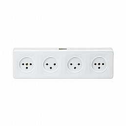 קופסת 4 שקעים מוגנת ילדים SUPER N-4 קופסת 4 שקעים מוגנת ילדים SUPER N-4
