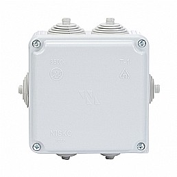 קופסת הסתעפות עם פטמות T-1P 100X100X50 IP-55 קופסת הסתעפות עם פטמות T-1P 100X100X50 IP-55