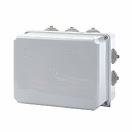 קופסת הסתעפות עם פטמות T-2-130P 190X150X130 IP-55 קופסת הסתעפות עם פטמות T-2-130P 190X150X130 IP-55