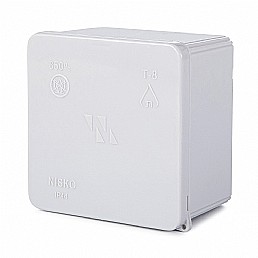 קופסת הסתעפות חלקה T-8 80X80X50 IP-44 קופסת הסתעפות חלקה T-8 80X80X50 IP-44