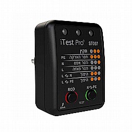 בודק שקע ישראלי iTest בודק שקע ישראלי iTest