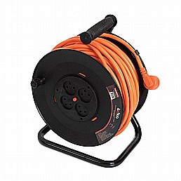 תוף מאריך מקצועי 40 מטר 3X2.5mm כולל 4 שקעים ישראליים תוף מאריך מקצועי 40 מטר 3X2.5mm כולל 4 שקעים ישראליים