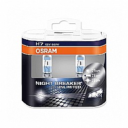 נורת H7 12V 55W NIGHT BREAKER UNLIMITED 64210 OSRAM נורת H7 12V 55W NIGHT BREAKER UNLIMITED 64210 OSRAM