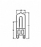 נורה לתנור G9 40W OVEN 66740 OSRAM