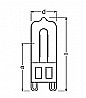 נורה לתנור G9 25W OVEN 66725 OSRAM