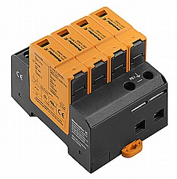 מגן ברק תלת פאזי ללוח VPU II 4 280V/40KA WEIDMULLER מגן ברק תלת פאזי ללוח VPU II 4 280V/40KA WEIDMULLER