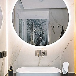 מראת לד עגולה בקוטר 80 ס"מ מראת לד עגולה בקוטר 80 ס"מ