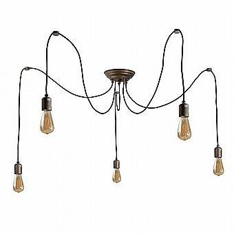 Lumen 5 Light Spider Pendant 3101 By Moretti Luce