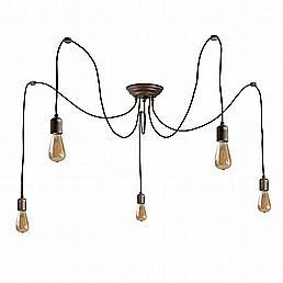 Lumen 5 Light Spider Pendant 3101 By Moretti Luce