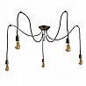 Lumen 5 Light Spider Pendant 3101 By Moretti Luce