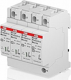 מגן ברק ללוח תלת פאזי 40KA ABB מגן ברק ללוח תלת פאזי 40KA ABB