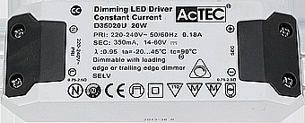 ������ 350mA 4-9W ���� ������ ACTEC ��� �����