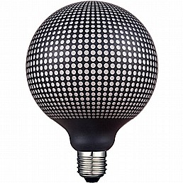 נורת לד 4W רשת בלון פורח נקודות שחור נורת לד 4W רשת בלון פורח נקודות שחור