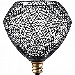 נורת לד 3.5W רשת יהלום שחור 3000K נורת לד 3.5W רשת יהלום שחור 3000K