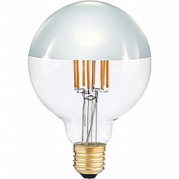 נורת גלוב לד פחם 95 מ"מ לעמעום כסוף 8W נורת גלוב לד פחם 95 מ"מ לעמעום כסוף 8W