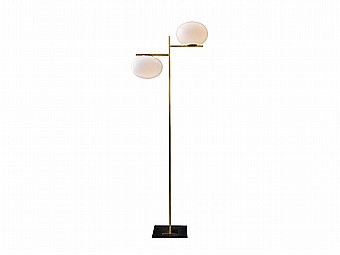 Alba 2 Spheres Floor Lamp By Oluce