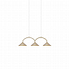 Curve pendant lamp 3 By Globen Lighting