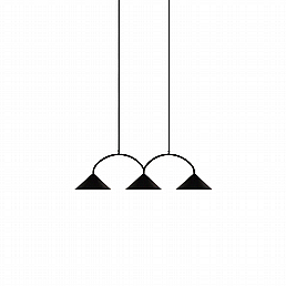 Curve pendant lamp 3 By Globen Lighting Curve pendant lamp 3 By Globen Lighting