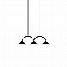 Curve pendant lamp 3 By Globen Lighting