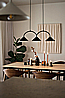 Curve pendant lamp 3 By Globen Lighting
