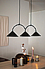 Curve pendant lamp 3 By Globen Lighting