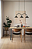 Curve pendant lamp 3 By Globen Lighting