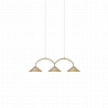 Curve pendant lamp 3 By Globen Lighting