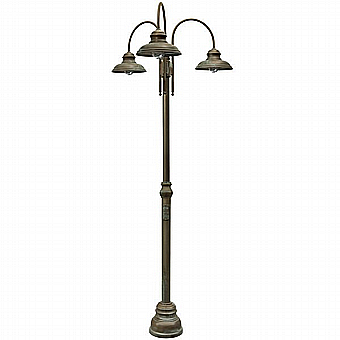 Mill Triple Lamp Post 1733 By Moretti Luce