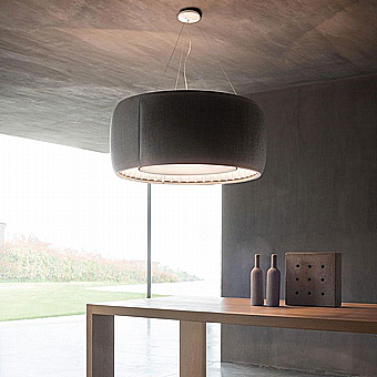 Silenzio LED sound-absorbing pendant lamp By Luceplan