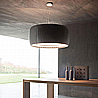 Silenzio LED sound-absorbing pendant lamp By Luceplan